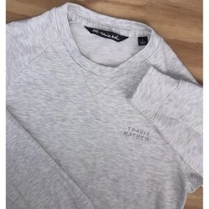 Travis Mathew Gulf City Golf Stretch Crewneck Cloud Sweatshirt Mens Small Gray